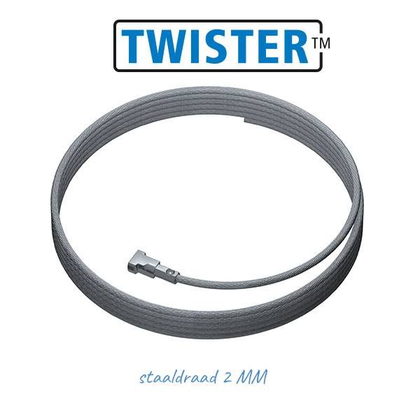câble acier twister 150cm cimaise artiteq contour rail pour