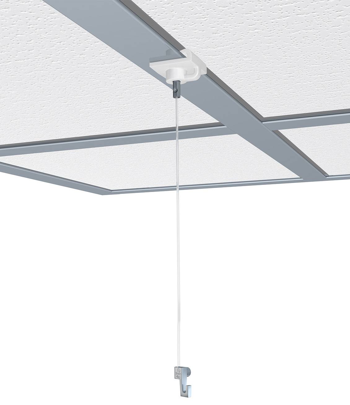 Permet d'accrocher les câbles au plafond ou sur les murs