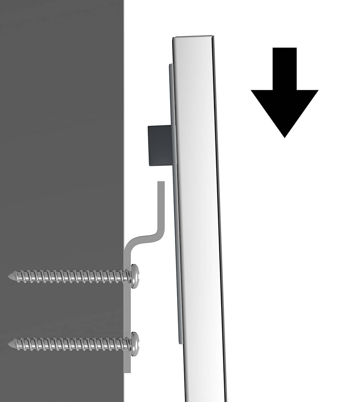 Wall Bracket Support Dibond Hanger metal - Artiteq