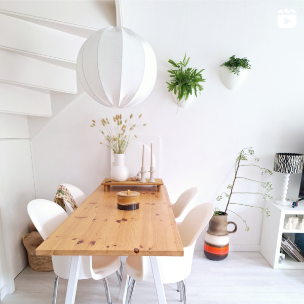 EN Botaniq flower pot in dining room